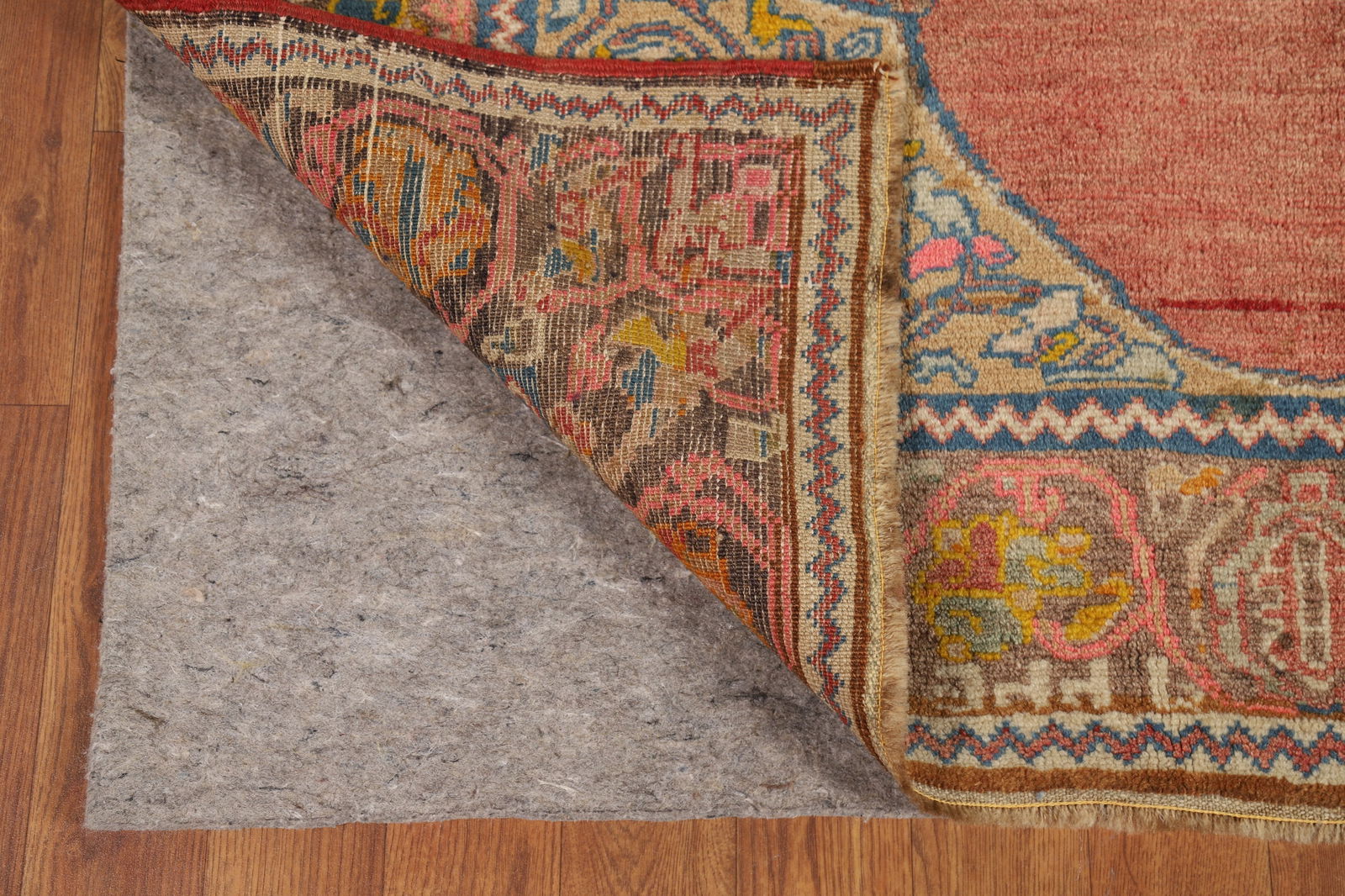 100% Wool Antique Vegetable Dye Oushak Turkish Rug 4x6 - 8