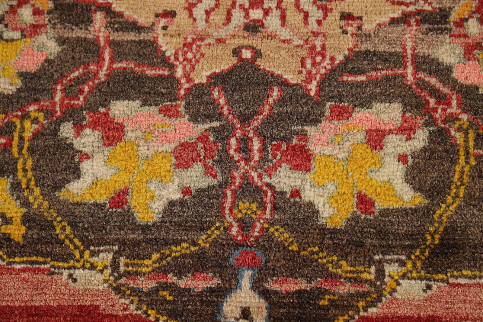 100% Wool Antique Vegetable Dye Oushak Turkish Rug 4x6 - 9