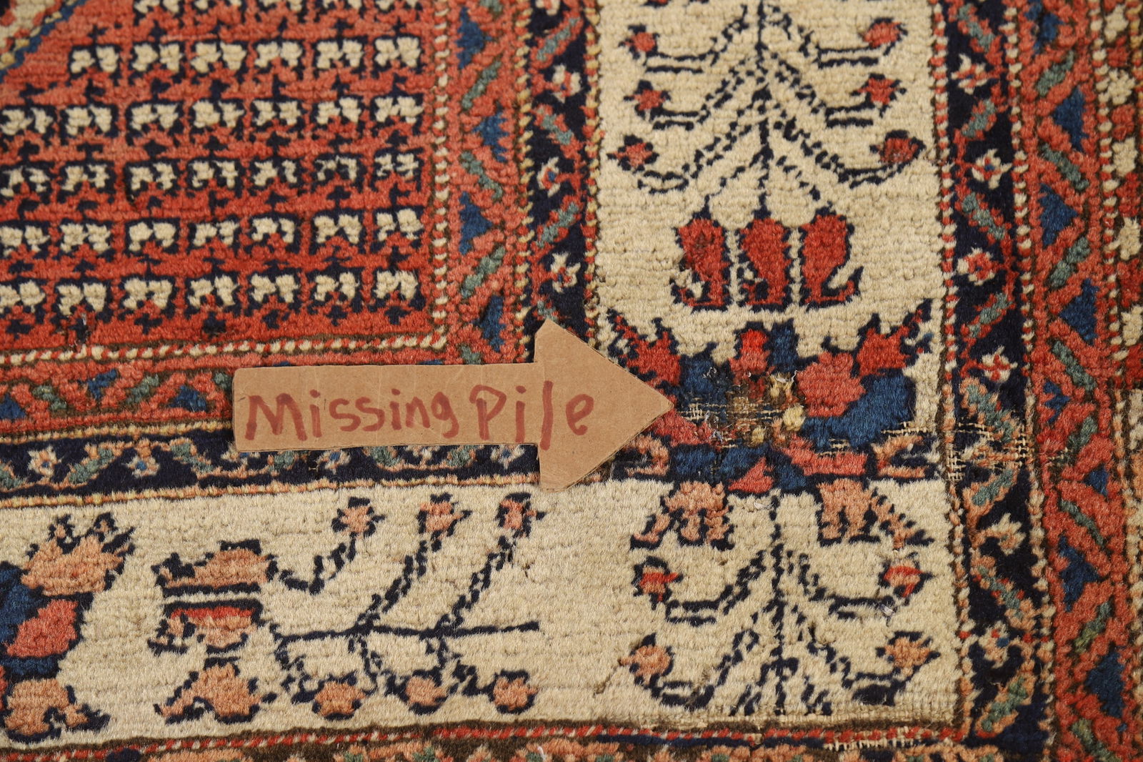 Vegetable Dye Antique Malayer Persian Rug 5x6 - 13