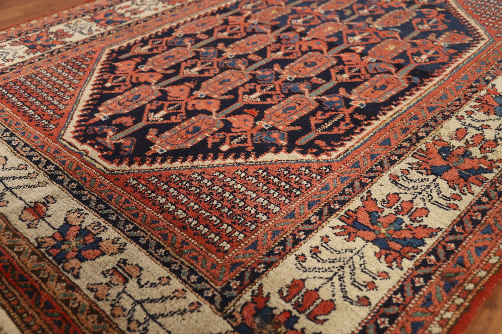 Vegetable Dye Antique Malayer Persian Rug 5x6 - 6