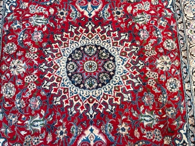 Vintage Persian Nain Rug-5027 - 4