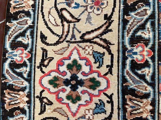 Vintage Persian Nain Rug-5027 - 8