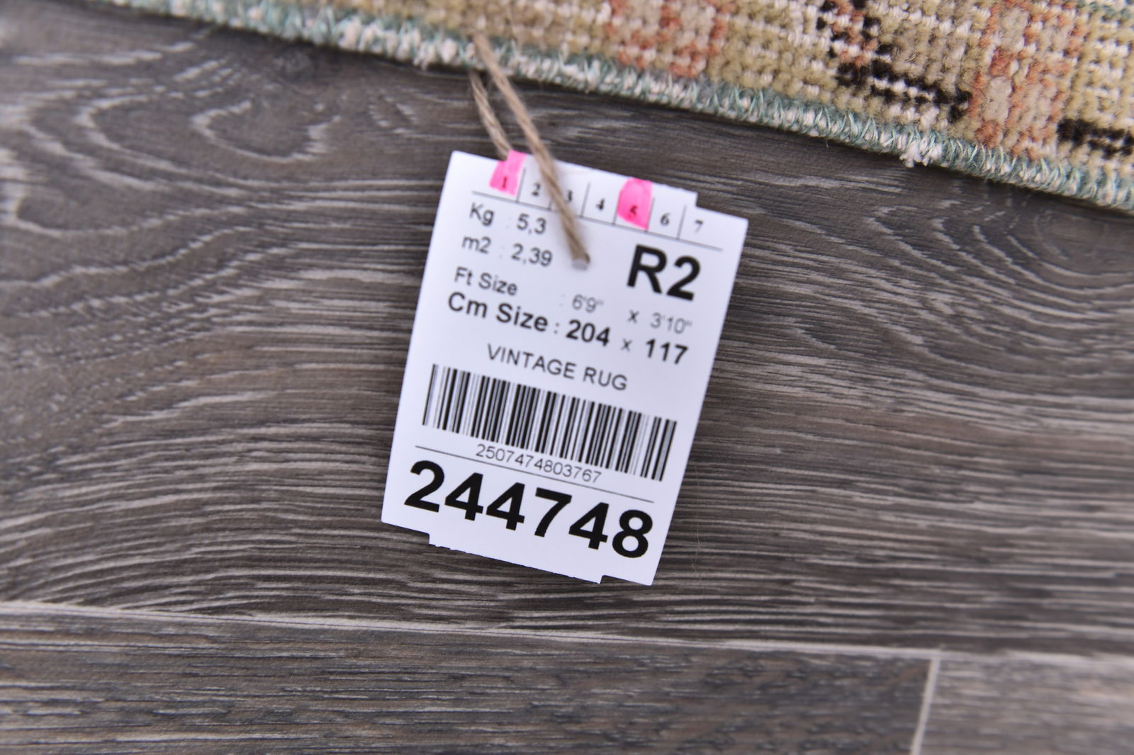 3'10'' x 6'8'' Turkish Vintage Runner Rug - 244748 - 14