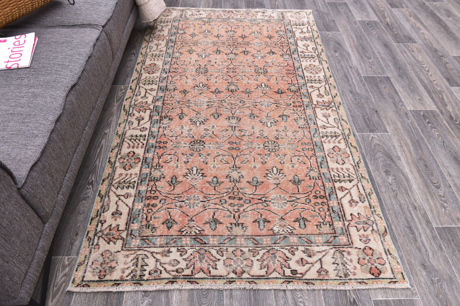 3'10'' x 6'8'' Turkish Vintage Runner Rug - 244748 - 3