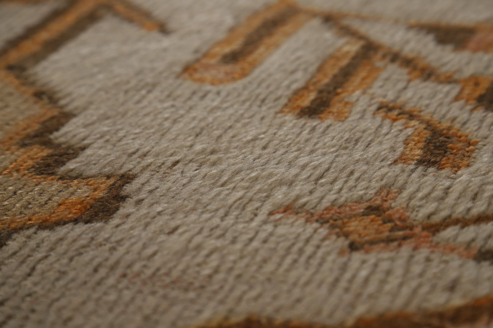 Pre-1900 Antique Vegetable Dye Oushak Turkish Rug 12x14 - 11