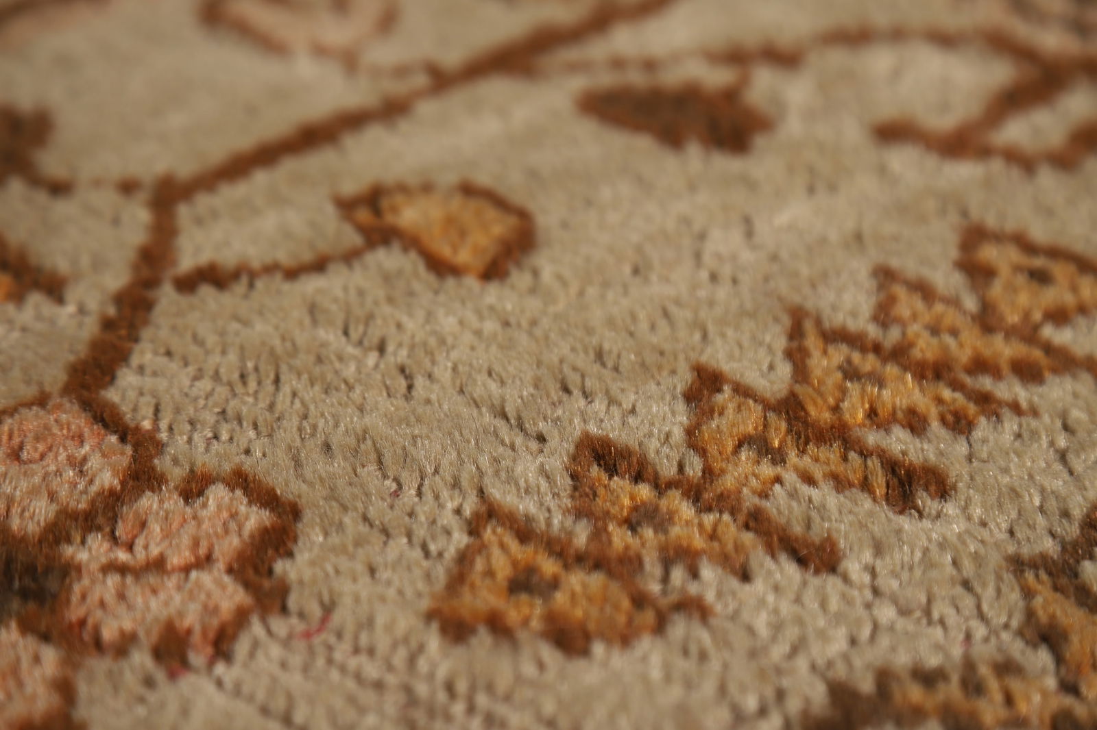 Pre-1900 Antique Vegetable Dye Oushak Turkish Rug 12x14 - 13