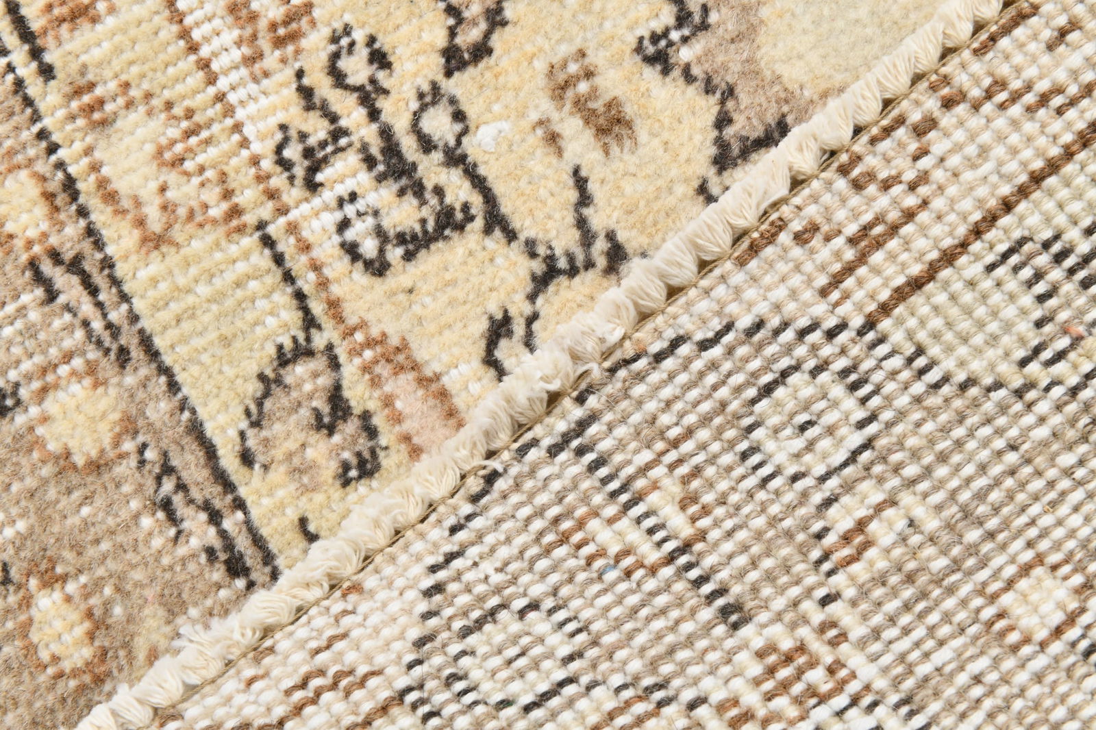 6'5'' x 9'7'' Handmade Vintage Wool Rug - 21865 - 15