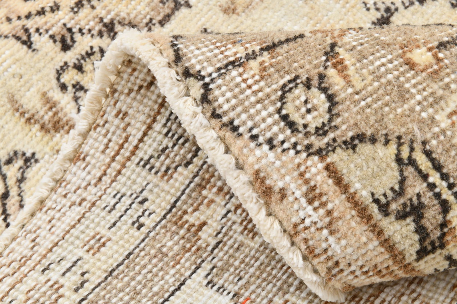 6'5'' x 9'7'' Handmade Vintage Wool Rug - 21865 - 17