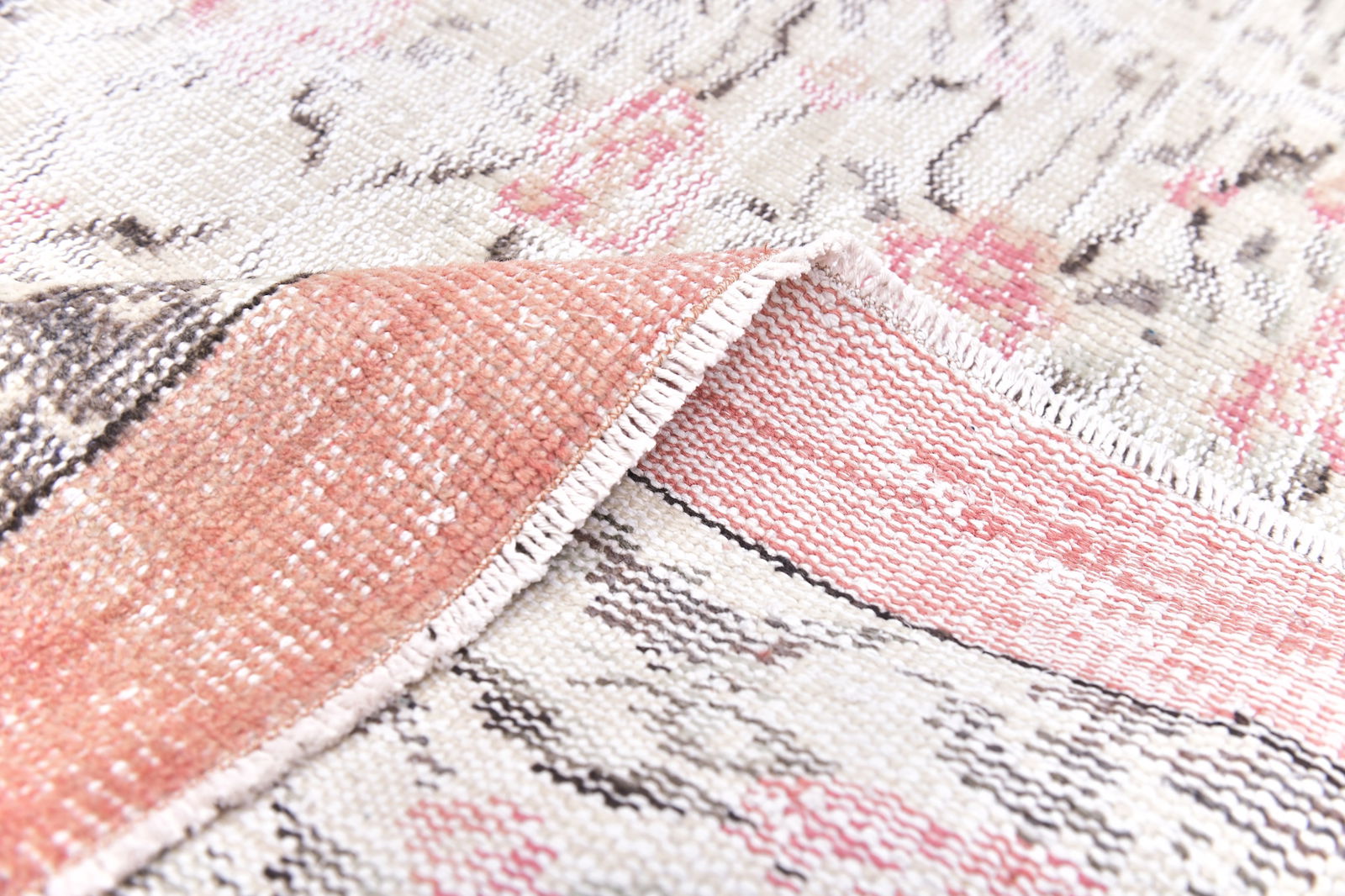 5'6'' x 8'5'' Handmade Vintage Wool Rug - 244756 - 13