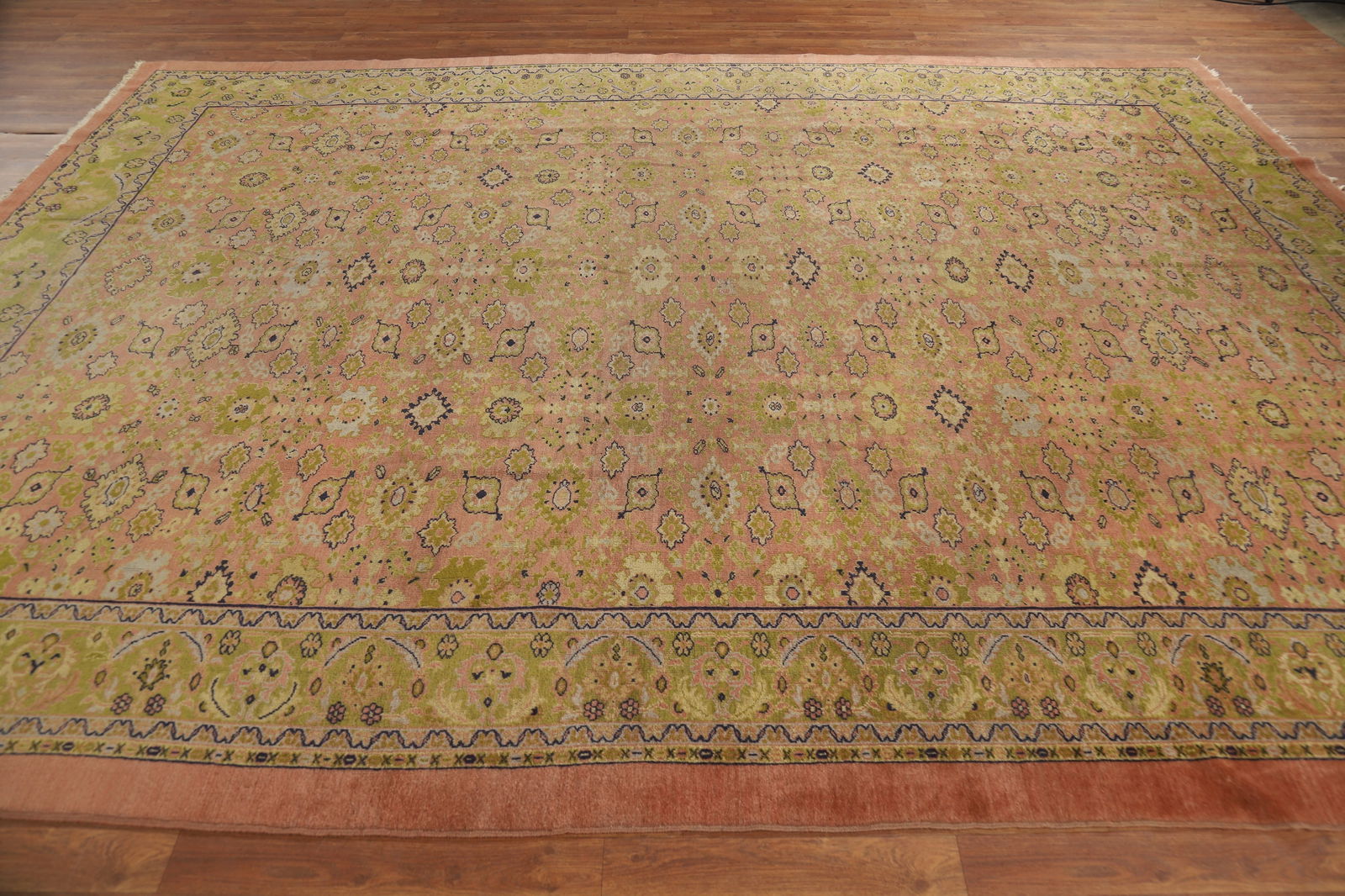 Pre-1900 Antique Vegetable Dye Sultanabad Persian Area Rug 9x12 - 17