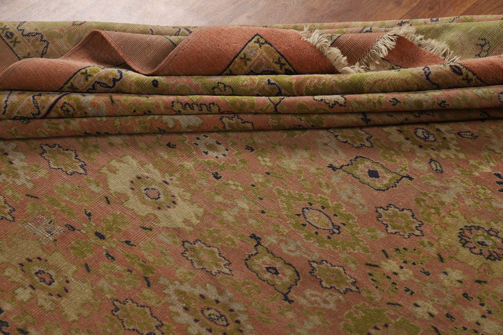 Pre-1900 Antique Vegetable Dye Sultanabad Persian Area Rug 9x12 - 19