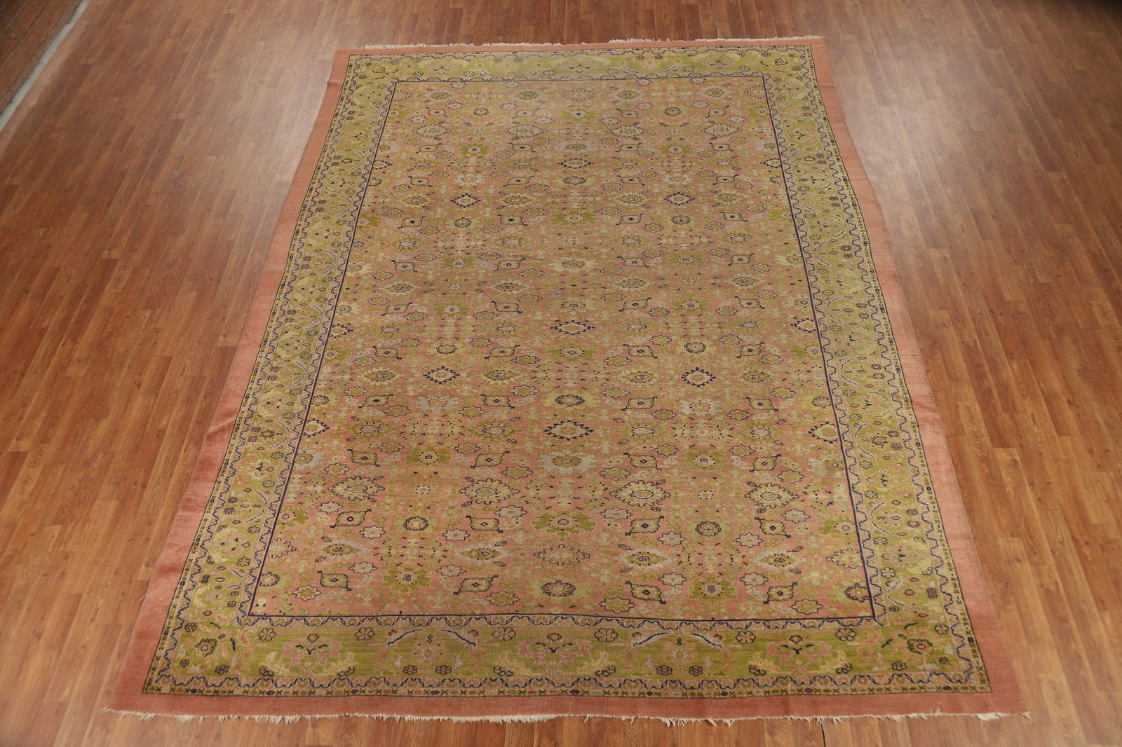 Pre-1900 Antique Vegetable Dye Sultanabad Persian Area Rug 9x12 - 3