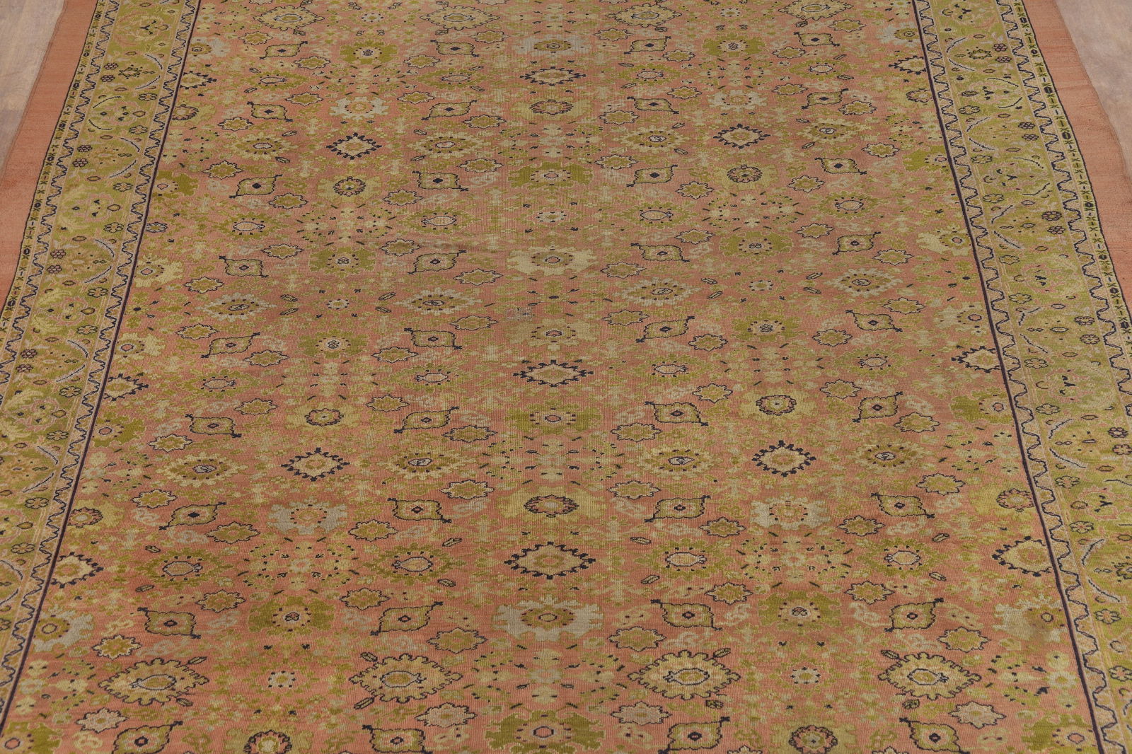 Pre-1900 Antique Vegetable Dye Sultanabad Persian Area Rug 9x12 - 4