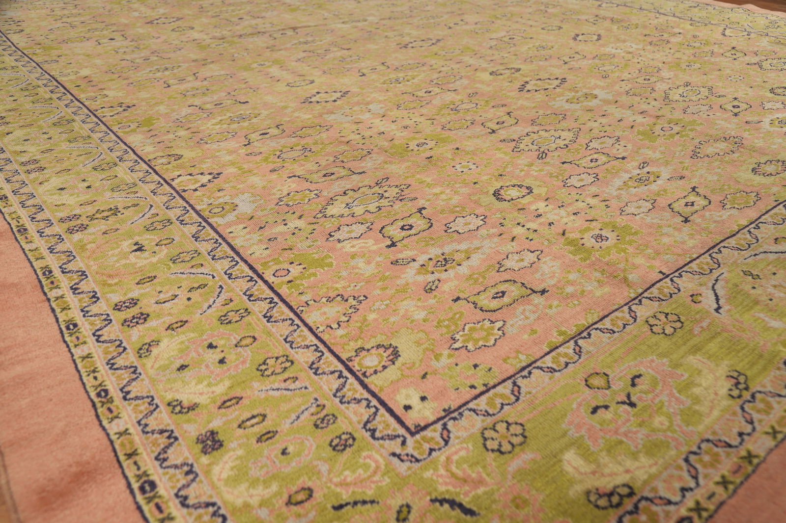 Pre-1900 Antique Vegetable Dye Sultanabad Persian Area Rug 9x12 - 6