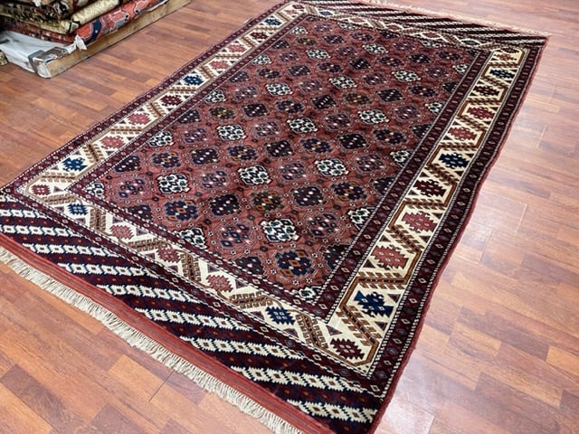 Vintage Turkoman Rug-3931 - 7
