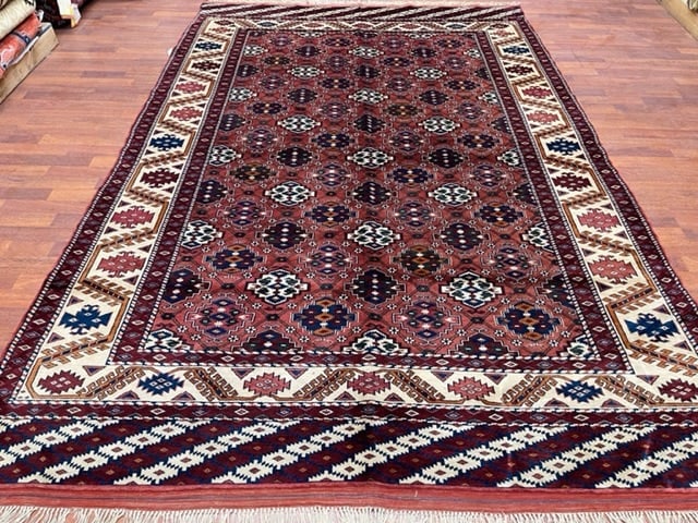 Vintage Turkoman Rug-3931 - 8
