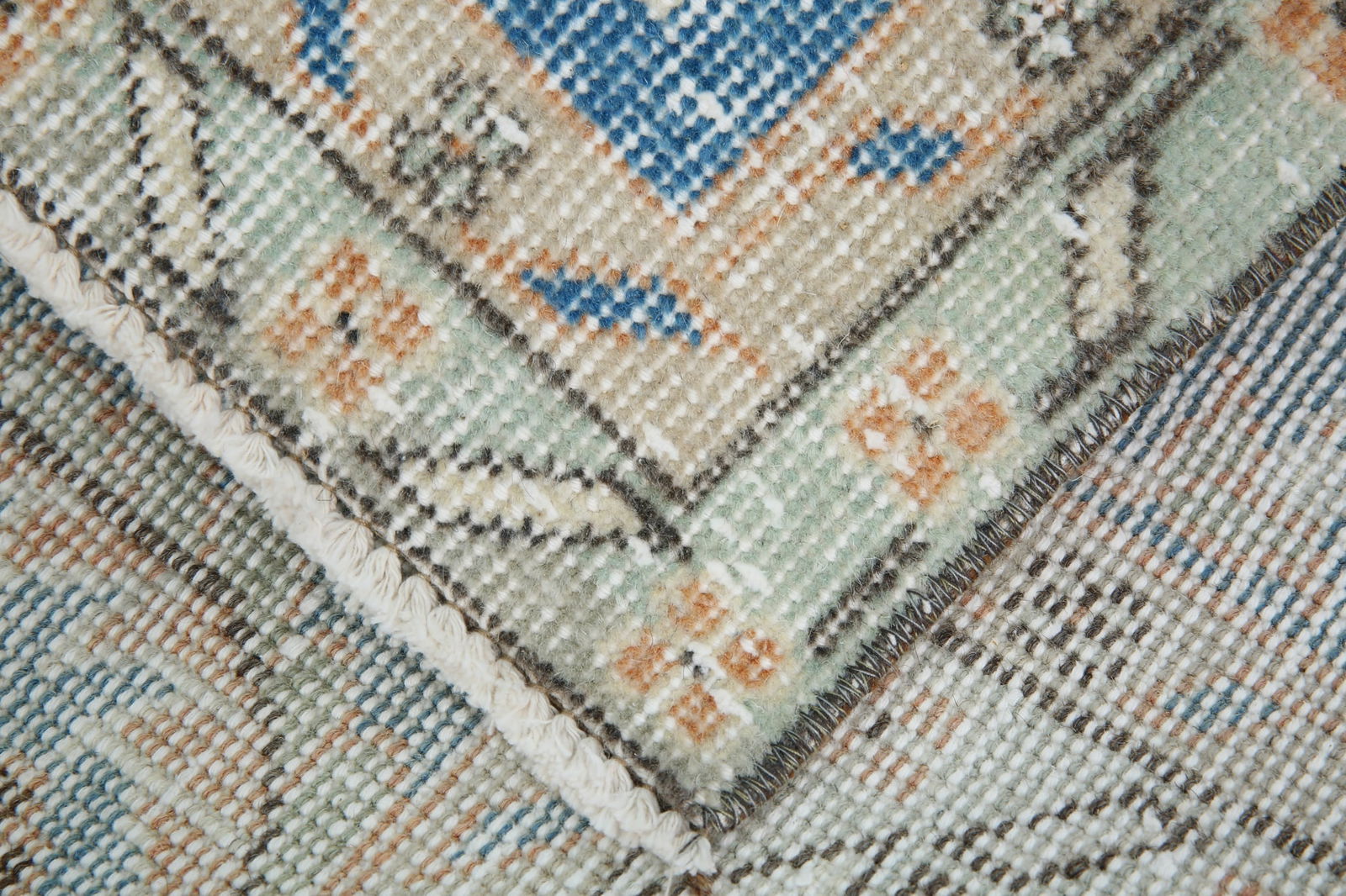 7'3'' x 11'3'' Unique Handmade Vintage Rug - 18692 - 14