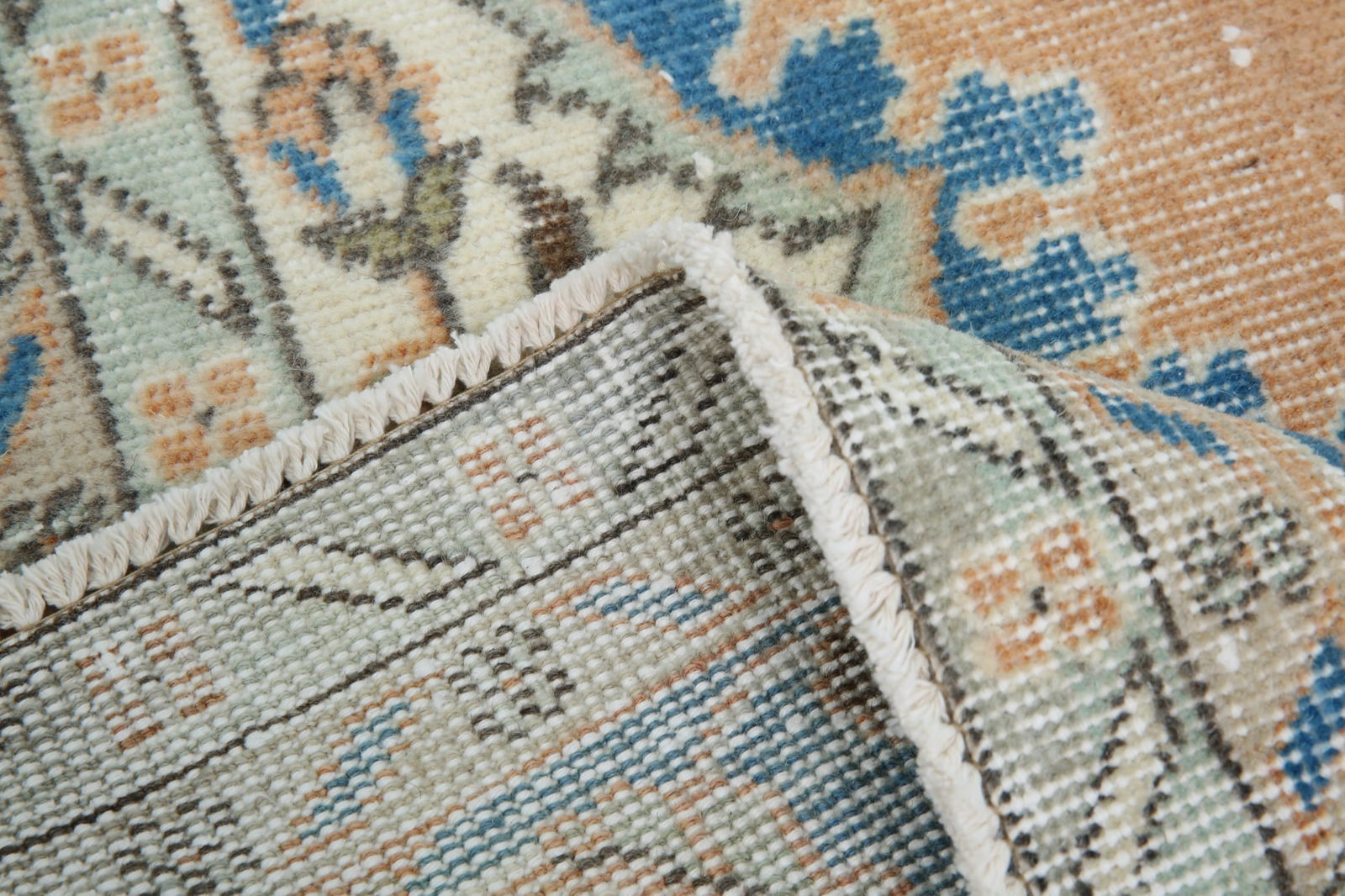 7'3'' x 11'3'' Unique Handmade Vintage Rug - 18692 - 16