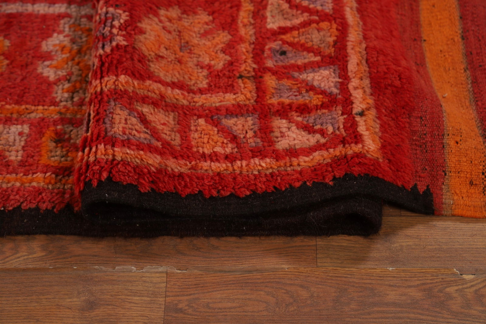 Antique Tribal Wool Moroccan Oriental Runner Rug 6x18 - 14