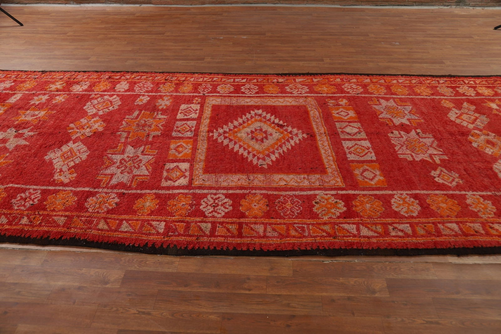 Antique Tribal Wool Moroccan Oriental Runner Rug 6x18 - 15