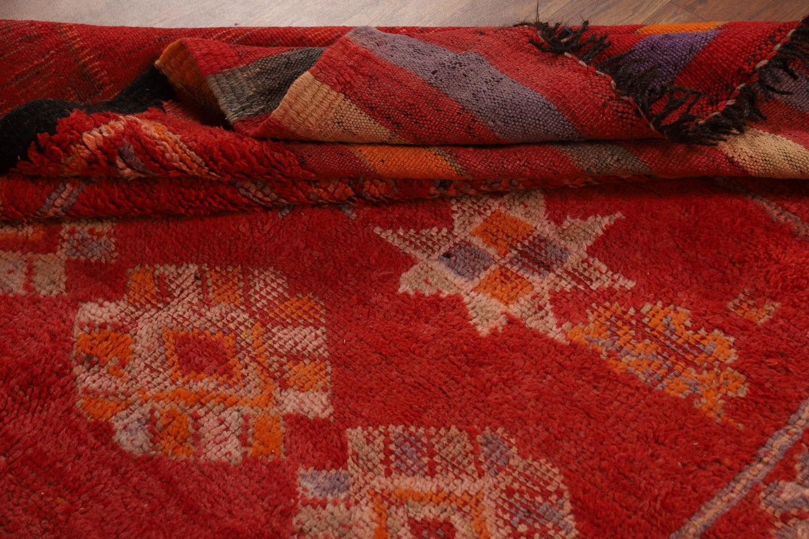 Antique Tribal Wool Moroccan Oriental Runner Rug 6x18 - 17