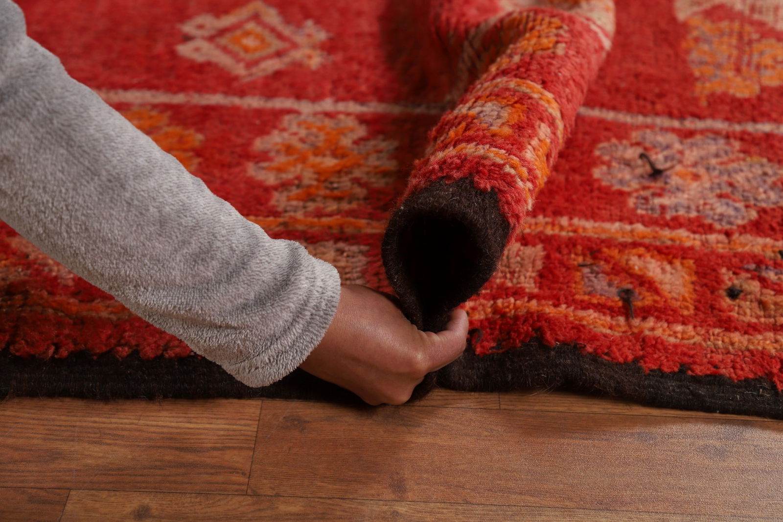 Antique Tribal Wool Moroccan Oriental Runner Rug 6x18 - 19