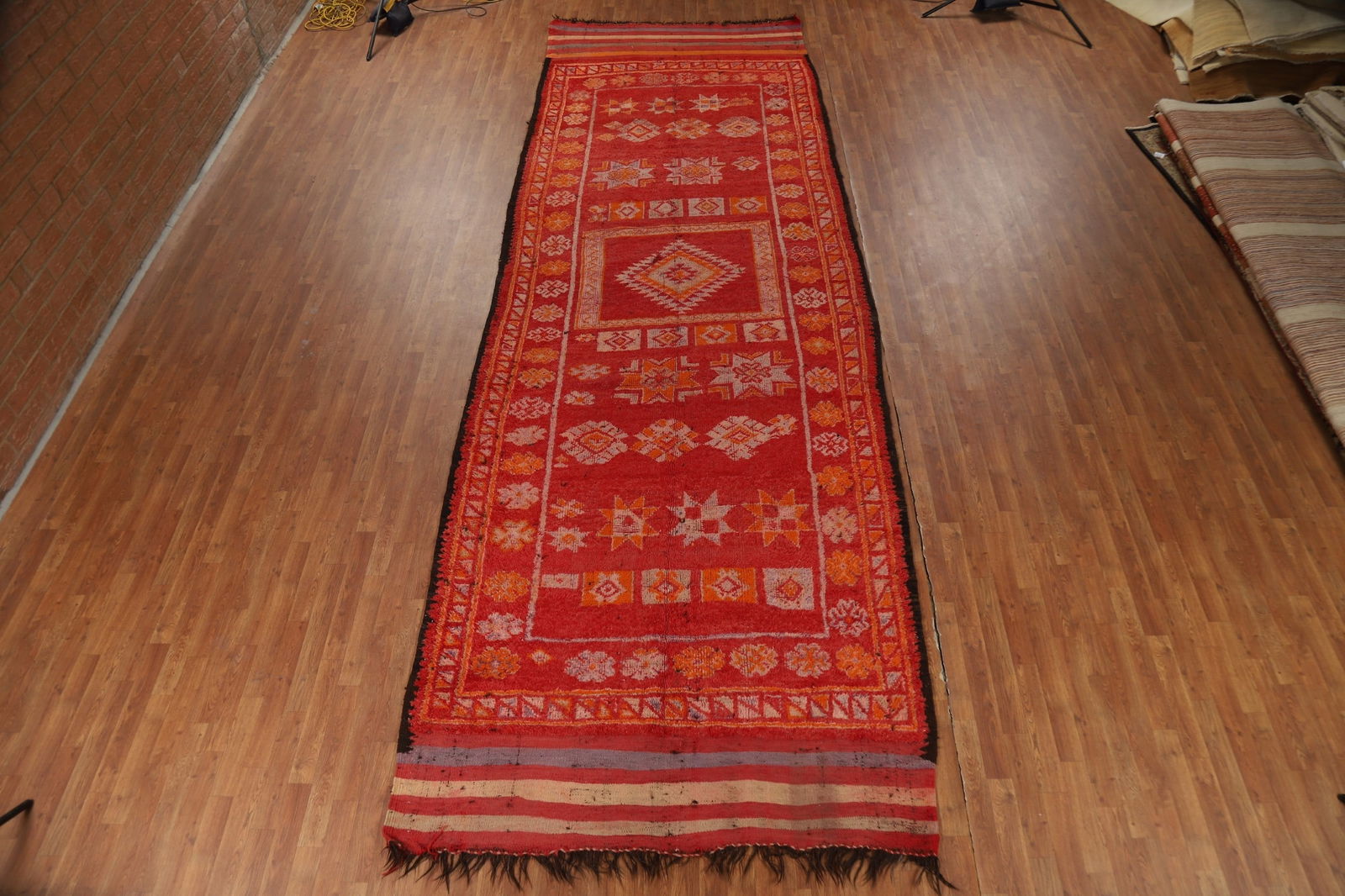 Antique Tribal Wool Moroccan Oriental Runner Rug 6x18 - 3