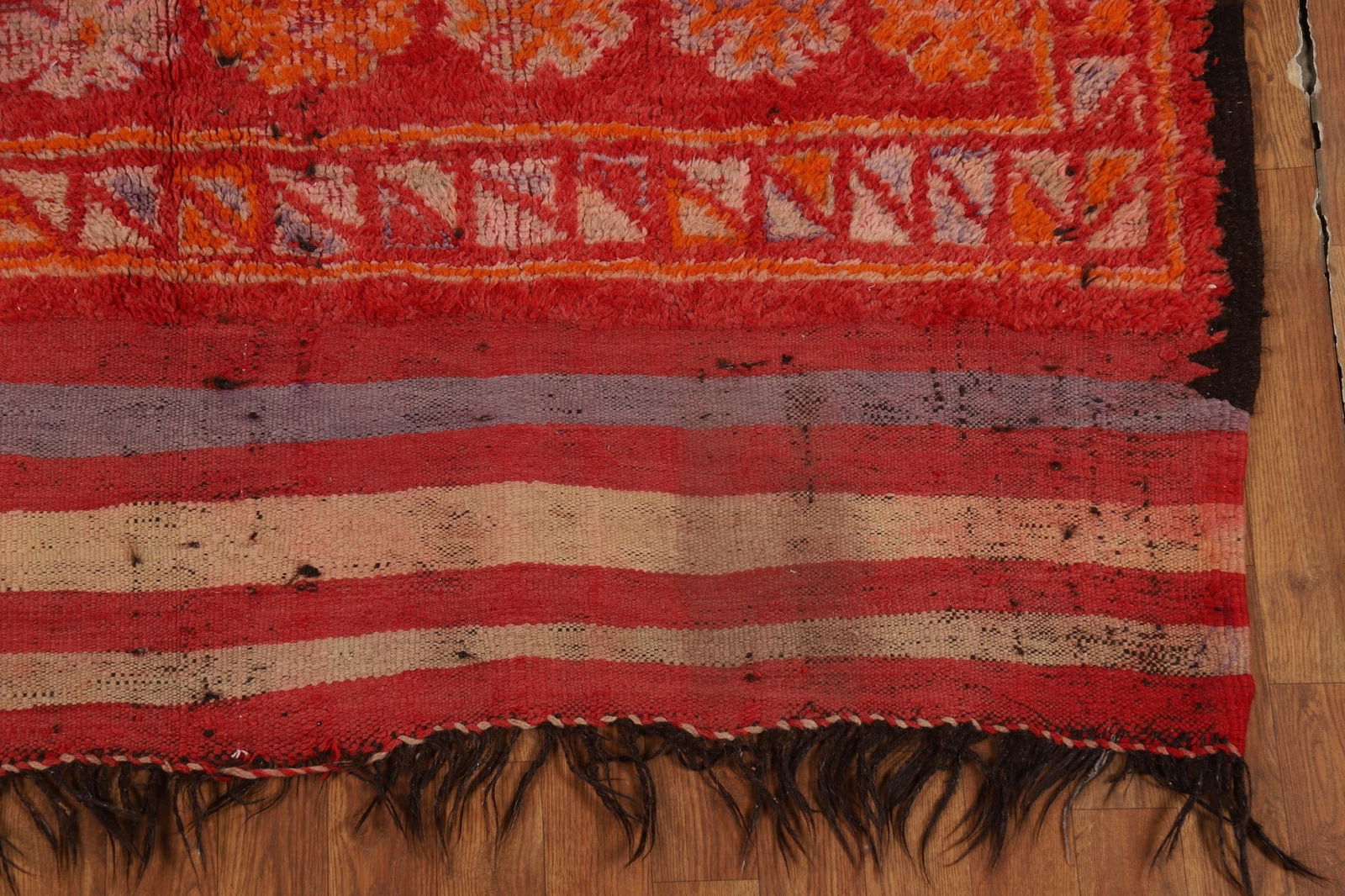 Antique Tribal Wool Moroccan Oriental Runner Rug 6x18 - 5