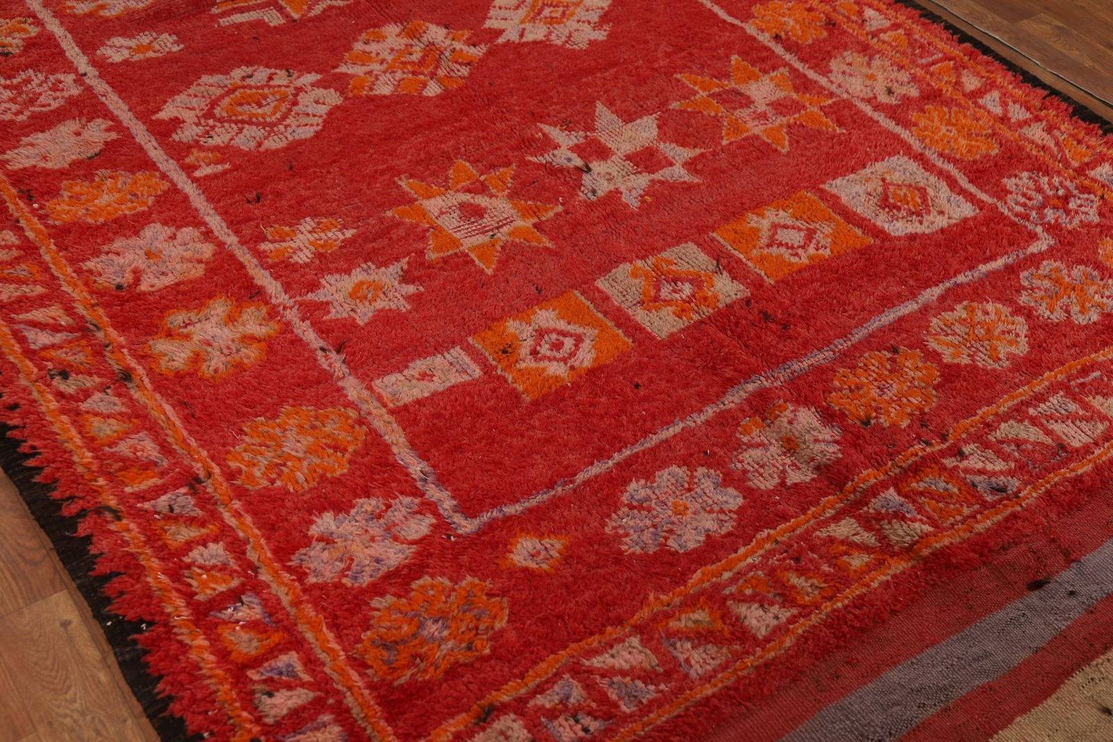 Antique Tribal Wool Moroccan Oriental Runner Rug 6x18 - 7