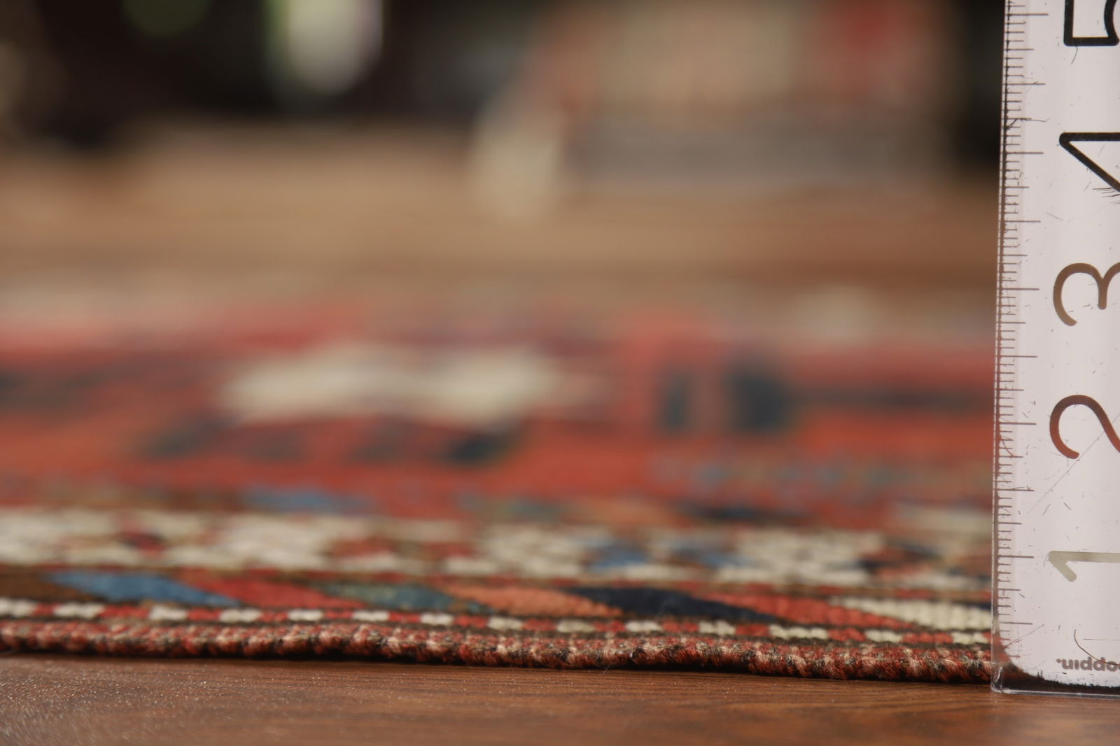 Pre-1900 Antique Kazak Vegetable Dye Runner Rug 4x13 - 19