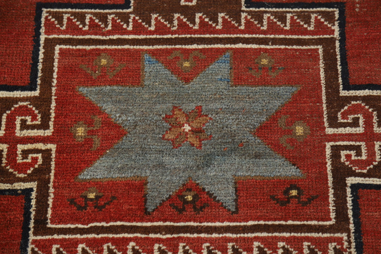 Pre-1900 Antique Kazak Vegetable Dye Runner Rug 4x13 - 9