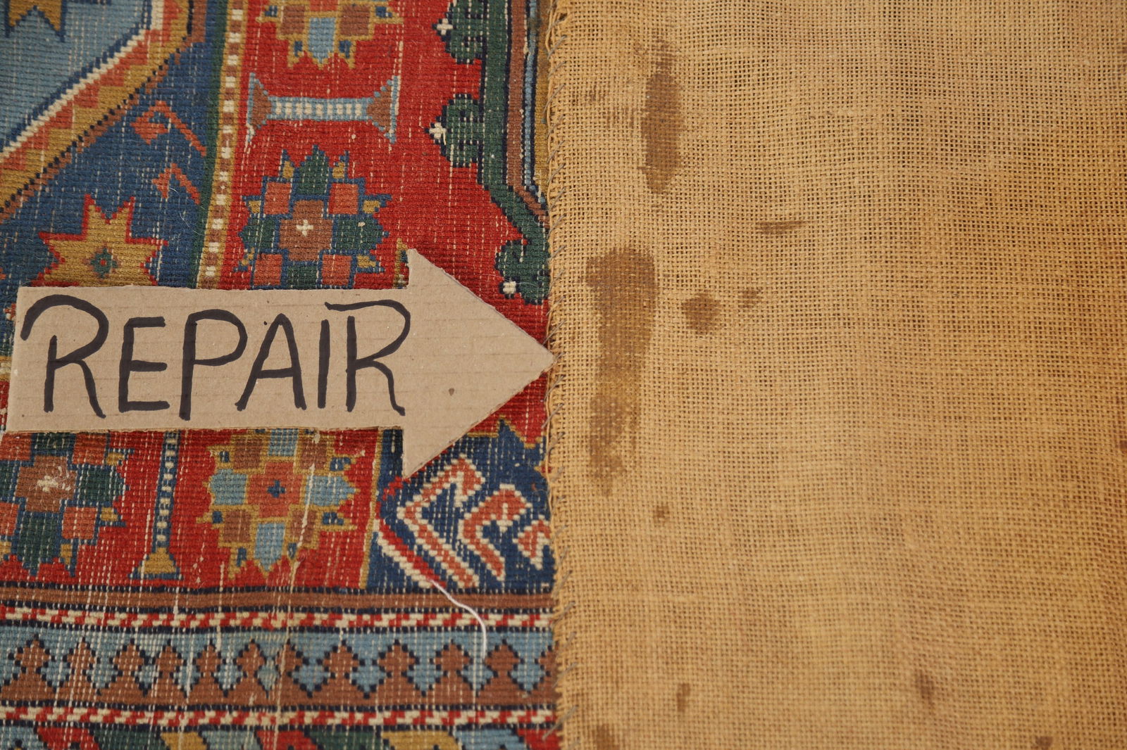 Antique Vegetable Dye Geometric Kazak Oriental Rug 5x7 - 13