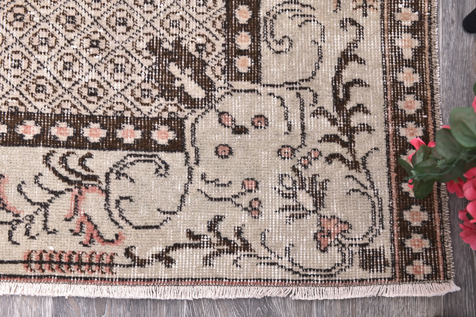 6'5'' x 9'8'' Handmade Vintage Wool Rug - 244747 - 9