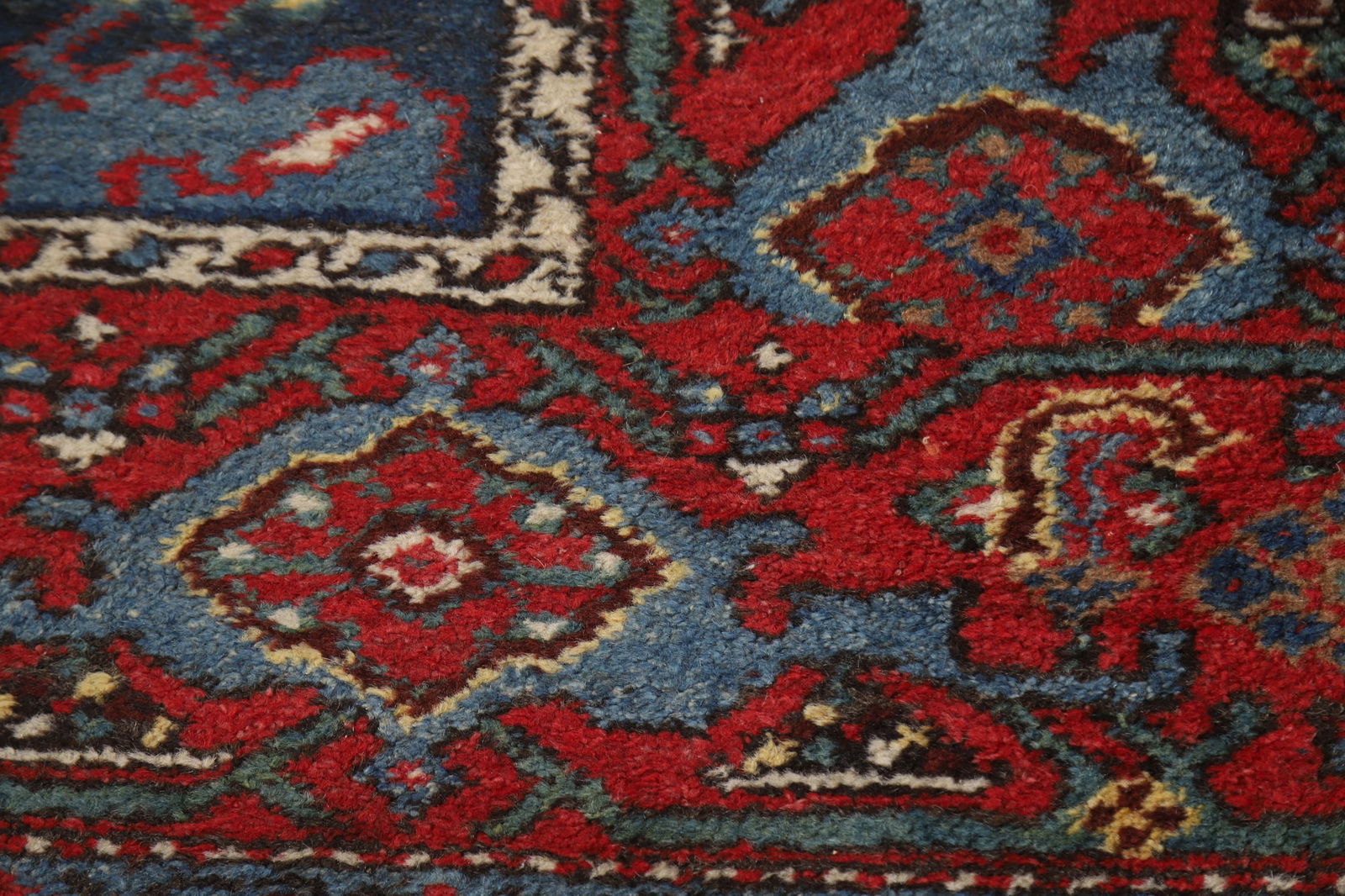 Antique Vegetable Dye Heriz Bakhshayesh Persian Runner Rug 3x16 - 10