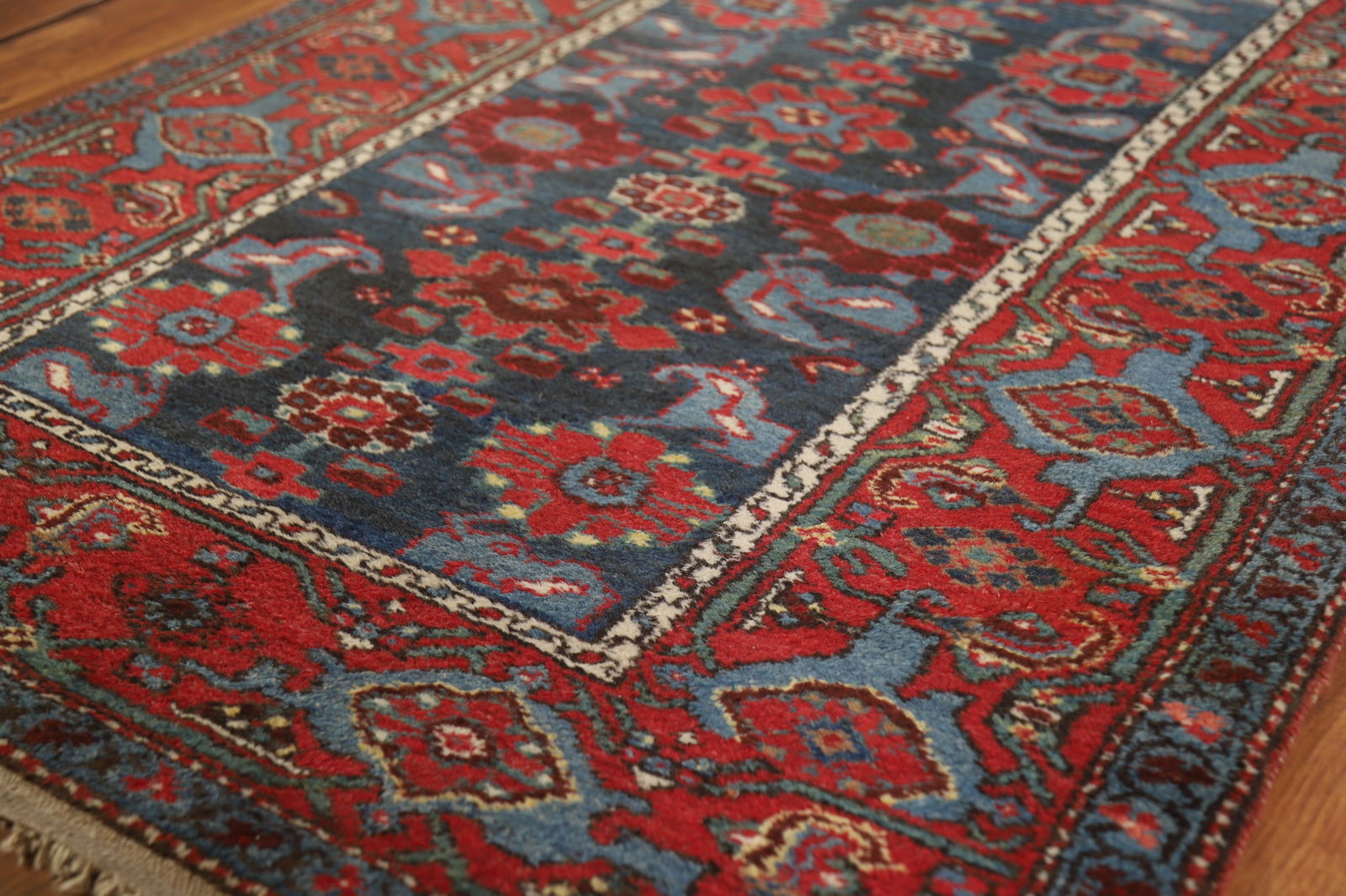 Antique Vegetable Dye Heriz Bakhshayesh Persian Runner Rug 3x16 - 6