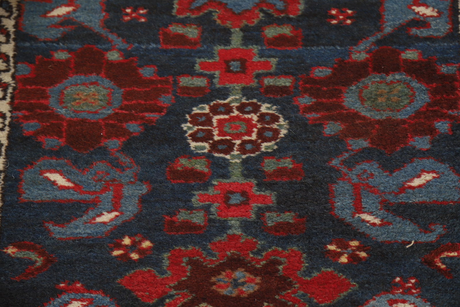 Antique Vegetable Dye Heriz Bakhshayesh Persian Runner Rug 3x16 - 9