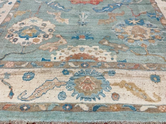 Vintage Turkish Ushak Rug-4979 - 3