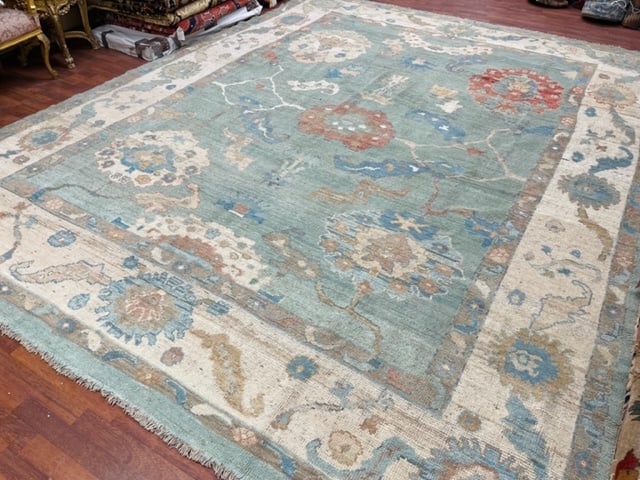 Vintage Turkish Ushak Rug-4979 - 6