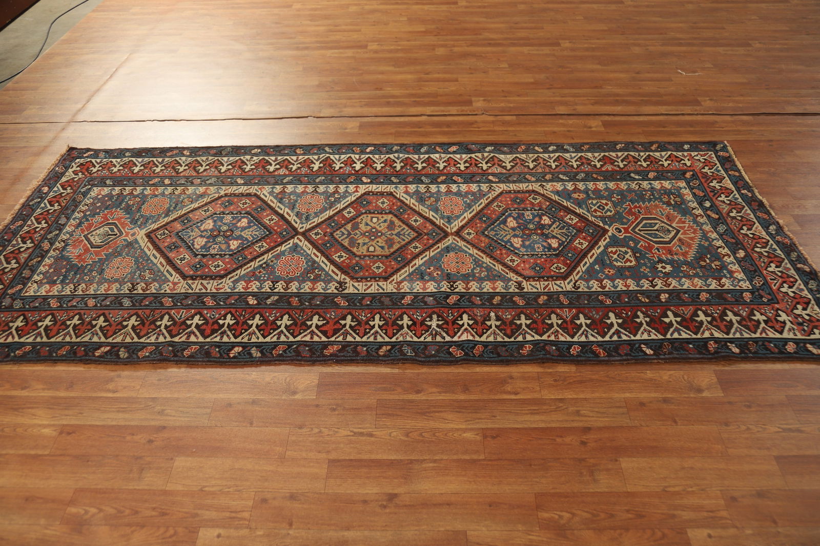Pre-1900 Antique Kazak Oriental Rug 4x8 - 14