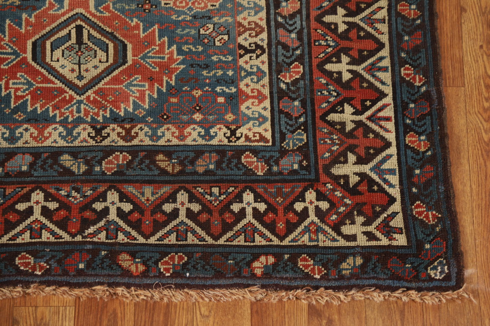 Pre-1900 Antique Kazak Oriental Rug 4x8 - 5