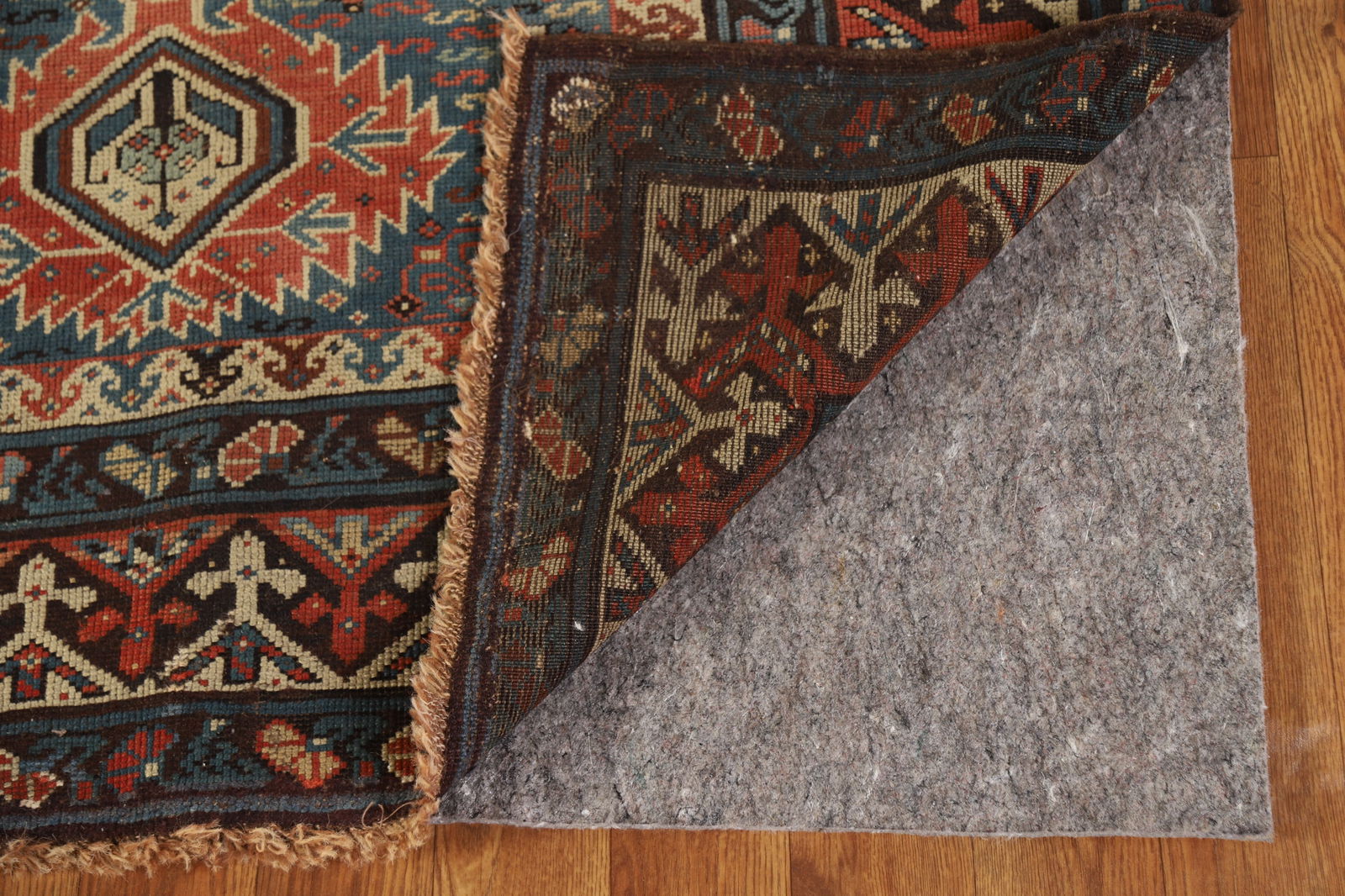 Pre-1900 Antique Kazak Oriental Rug 4x8 - 8