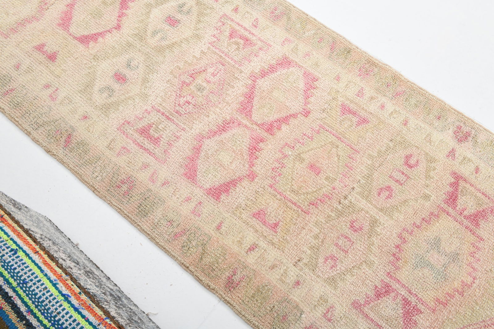 2'7'' x 12'7'' Vintage Wool Runner Rug - 4239 - 9