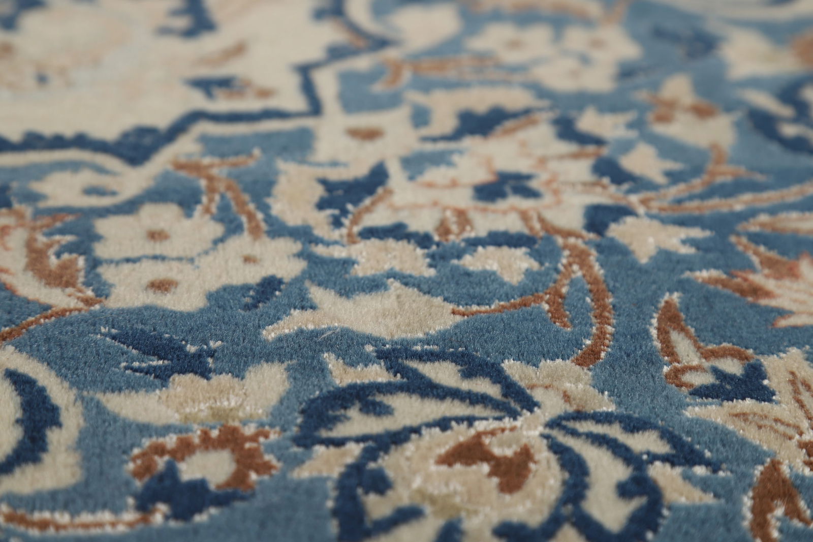 Antique Nain Toodeshk Persian Area Rug 7x11 - 11