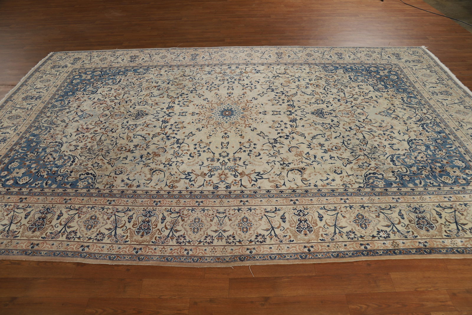 Antique Nain Toodeshk Persian Area Rug 7x11 - 16