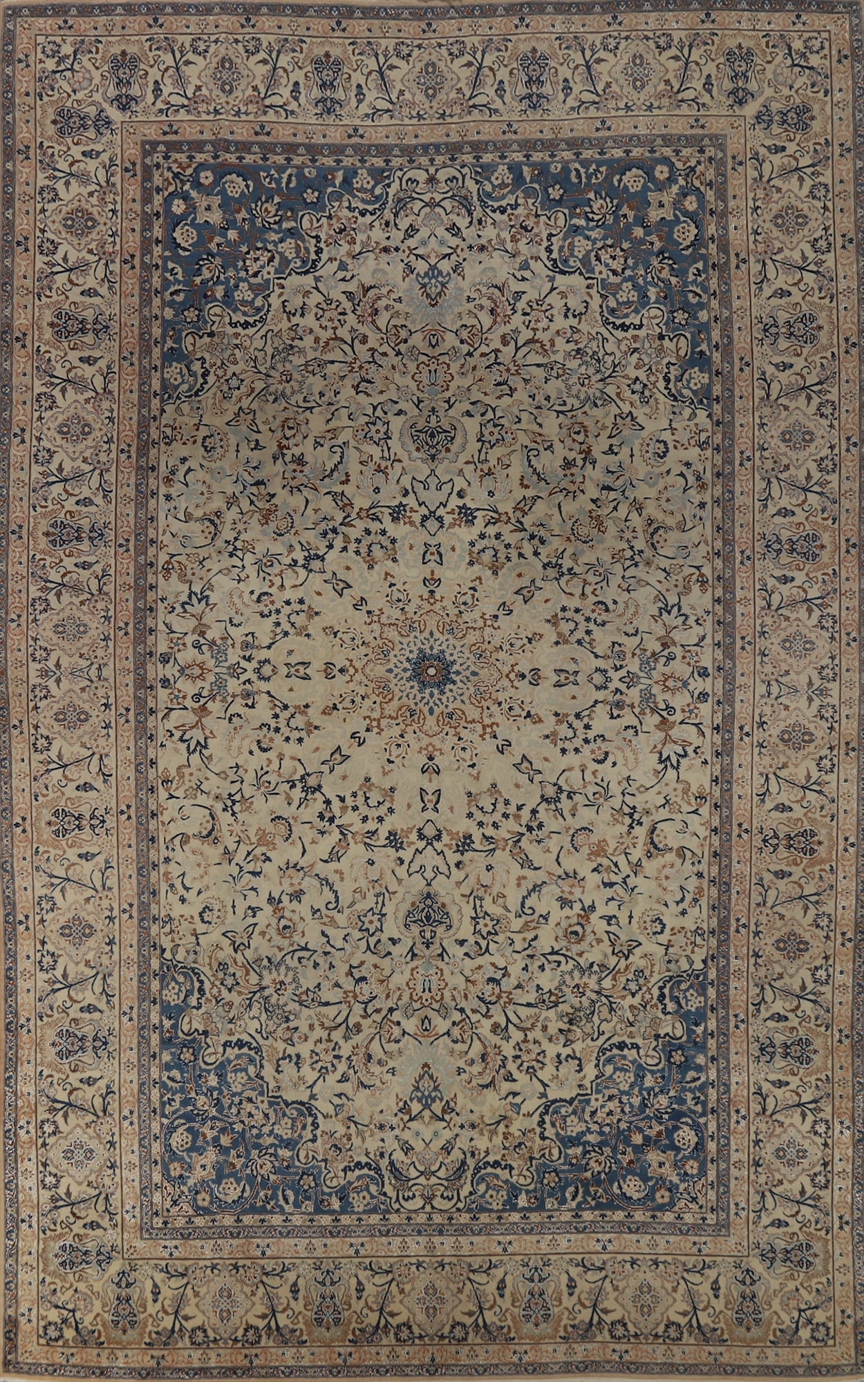 Antique Nain Toodeshk Persian Area Rug 7x11: Title: Antique Nain Toodeshk Persian Area Rug 7x11Description:A Beautiful Genuine Iran ( Persia ) Nain (Toodeshk) rug is Hand Knotted by skillful weavers in Iran ( Persia ) with Wool & Silk Material.