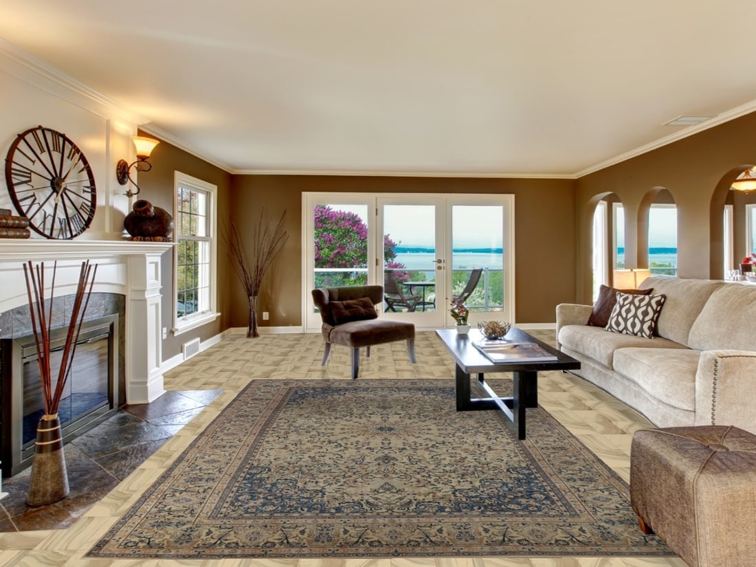 Antique Nain Toodeshk Persian Area Rug 7x11 - 2