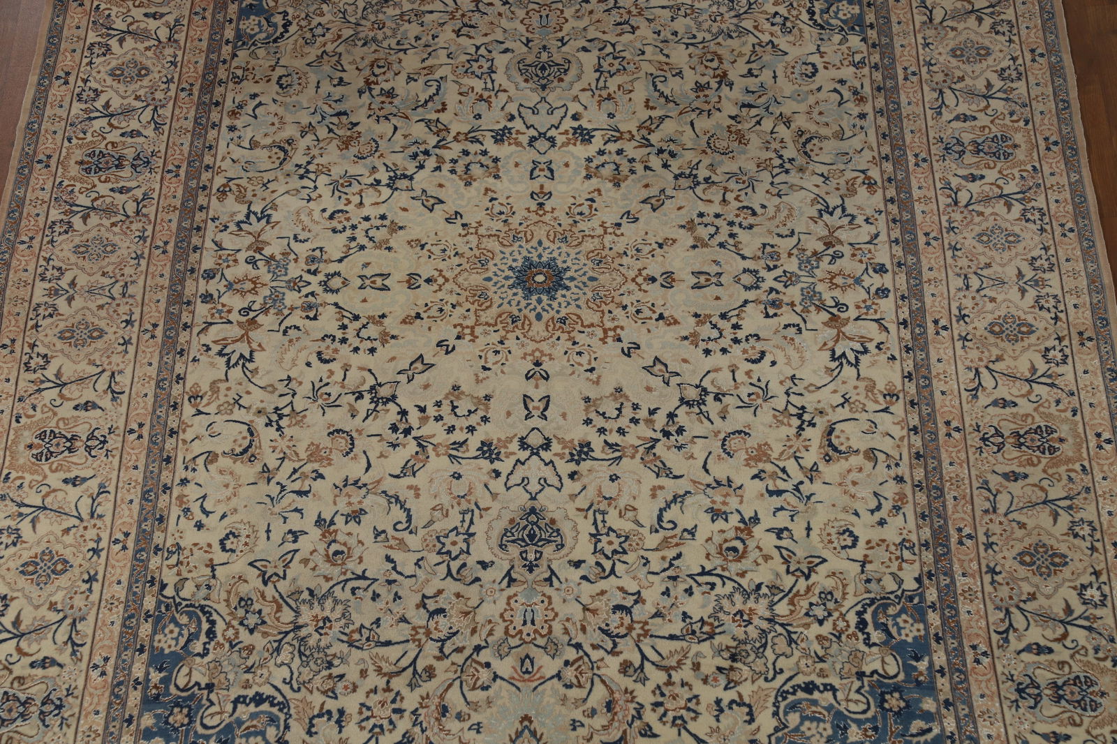 Antique Nain Toodeshk Persian Area Rug 7x11 - 4