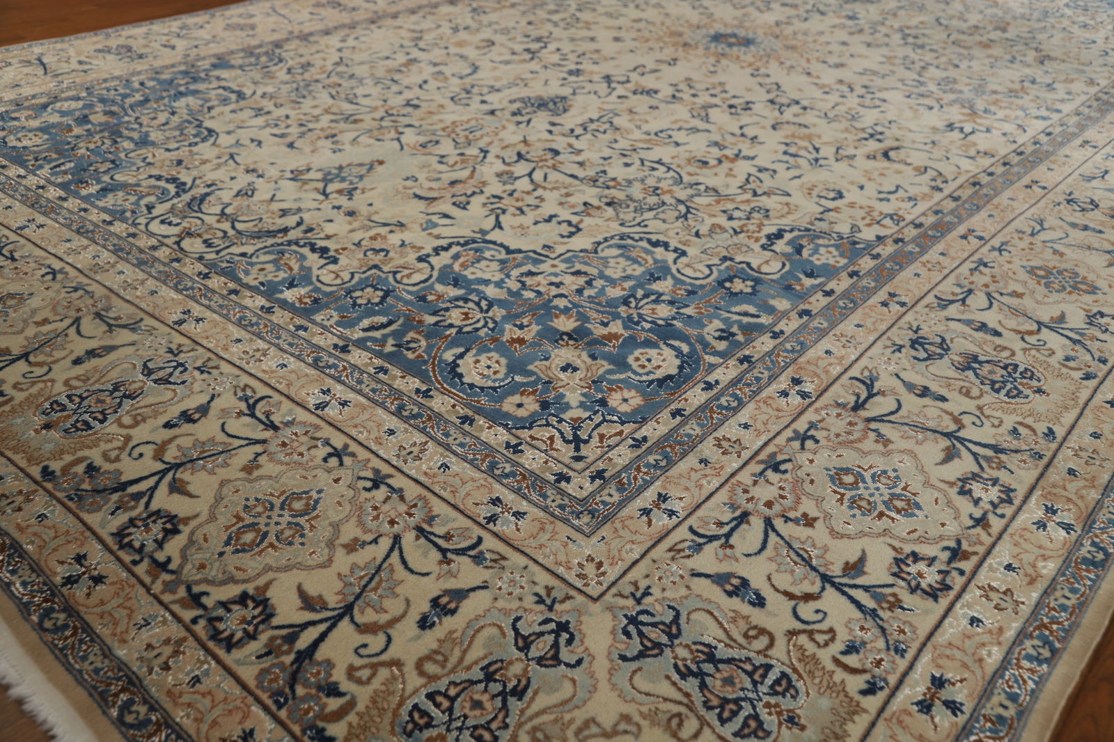 Antique Nain Toodeshk Persian Area Rug 7x11 - 6