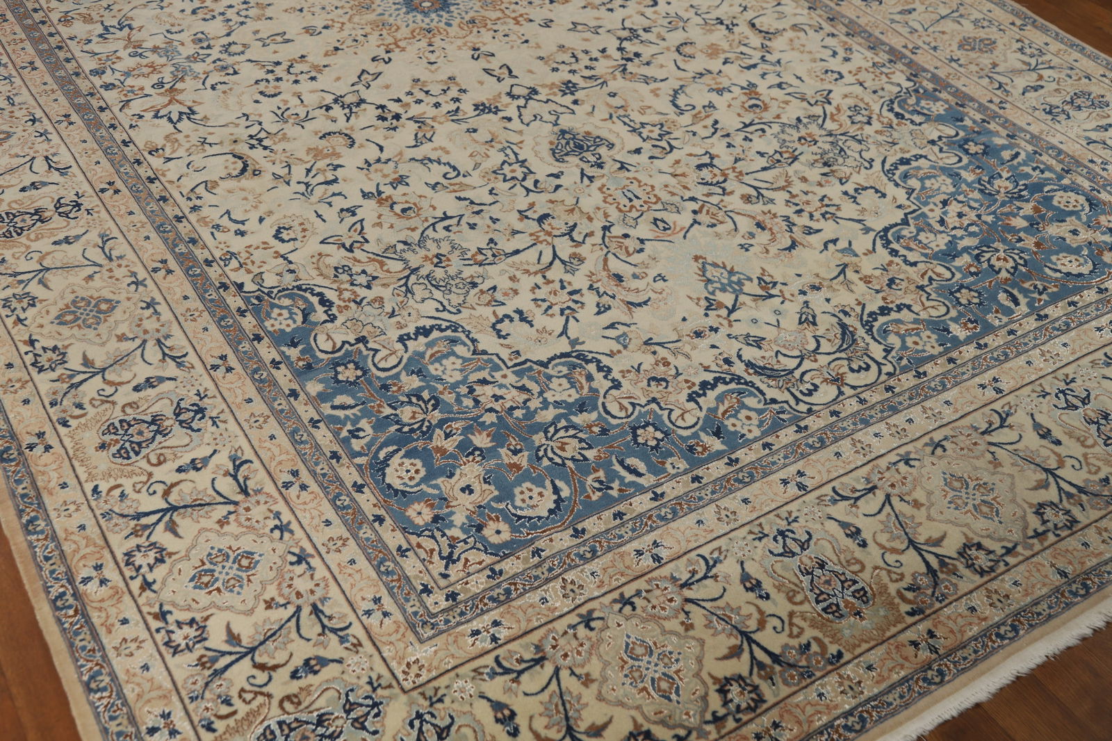 Antique Nain Toodeshk Persian Area Rug 7x11 - 7