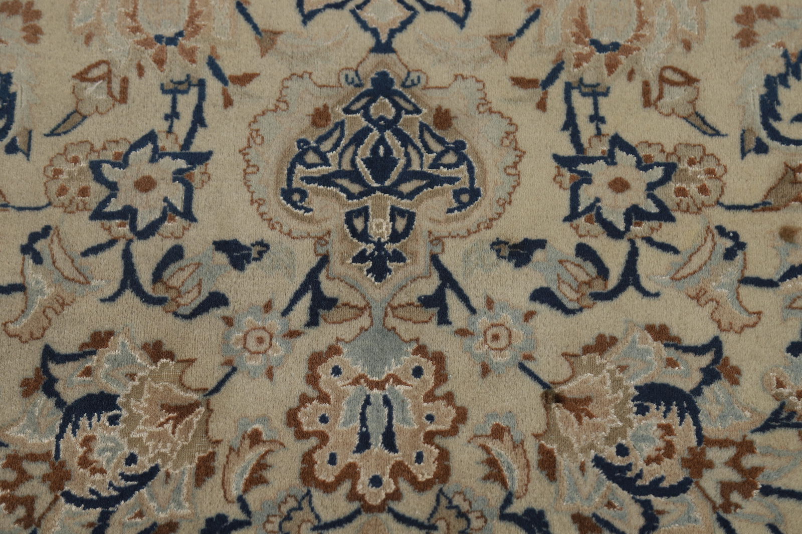 Antique Nain Toodeshk Persian Area Rug 7x11 - 9